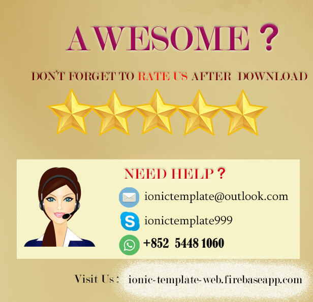 Ionic clothes shopping App ionic template