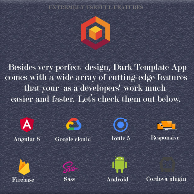 Ionic 5 UI Theme Template App App Preview Description