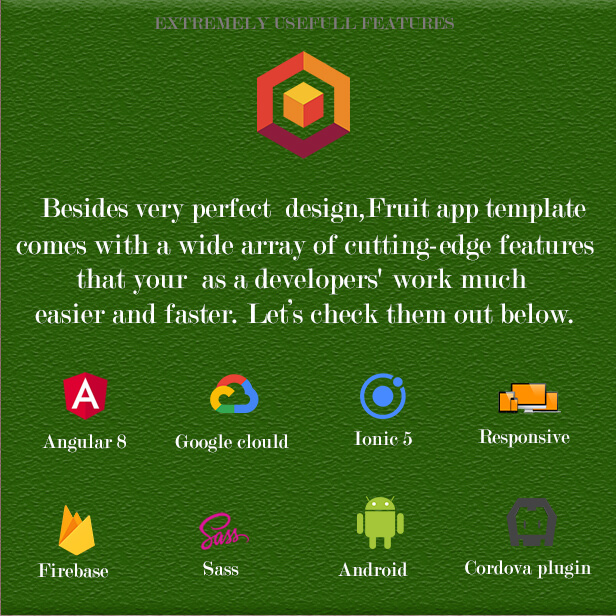 Ionic fruit App  feature